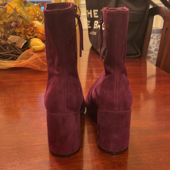 Lined Paola Wine Sued Heeled Boot!  Brand New! - Picture 6 of 9